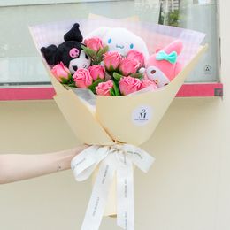 산리오 대형 인형꽃다발 (쿠로미 & 시나모롤 & 마이멜로디)