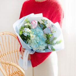 윈터 수국 다발