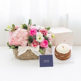 핑크 블룸 & 미니 당근케이크