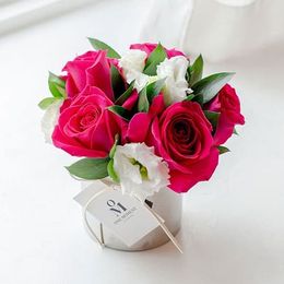 핫핑크 로즈 센터피스