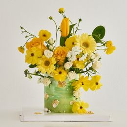 생화 플라워 케이크 (봄의 왈츠)