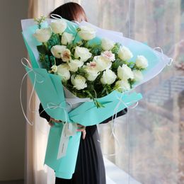 발레코어 대형꽃다발 (티파니블루)