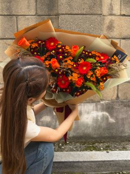 10월의 탄생화, 소국 (대형꽃다발) 고객 사진 - @@onemoment_flower
