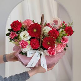 [레드 앤 화이트] 볼드 바스켓