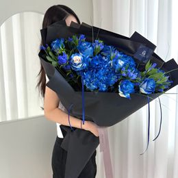 9월의 탄생화, 용담초 딥블루 ver. (대형꽃다발)