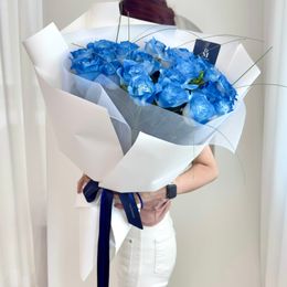 대형꽃다발 (기적같은 사랑, 파란장미)